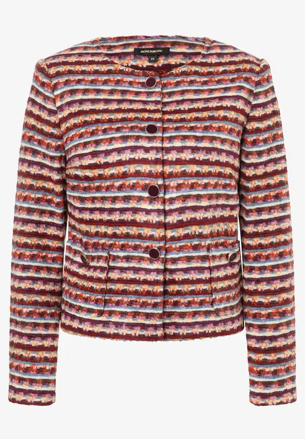 More & More Bouclé-Jacke, Herbst-Kollektion Kostenlose Rückgabe