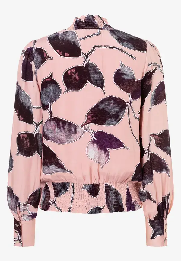 More & More Viskosebluse, Blätterprint, Herbst-Kollektion Letzte 3 Tage