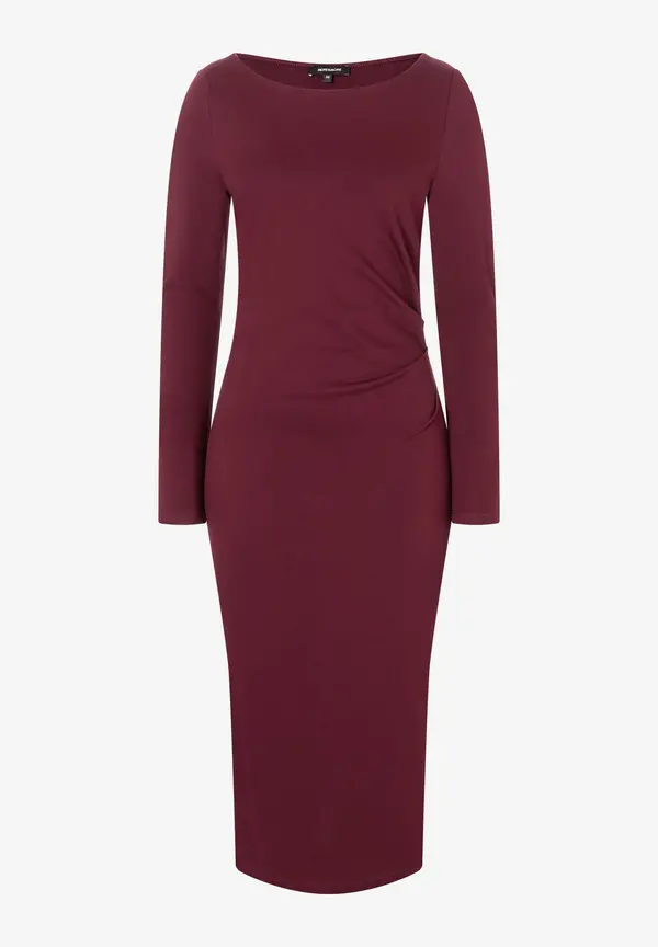 More & More Jerseykleid, bordeaux, Herbst-Kollektion Neueste Stile