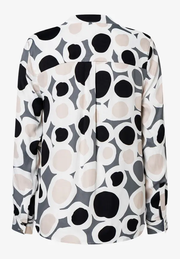 More & More Printbluse, ecru/grau/schwarz, Herbst-Kollektion Bis zu 55% Rabatt