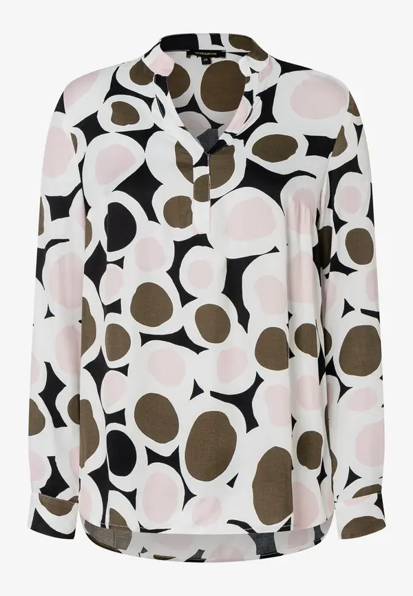 More & More Printbluse, rosé/olive/schwarz, Herbst-Kollektion Discount Store für neue Produkte