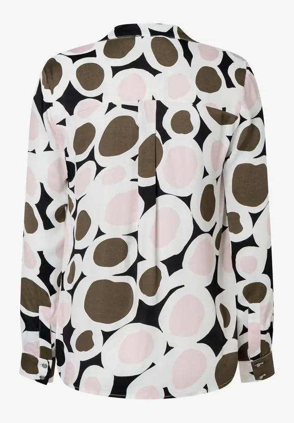 More & More Printbluse, rosé/olive/schwarz, Herbst-Kollektion Discount Store für neue Produkte