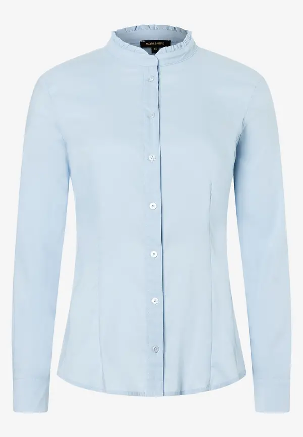 More & More Baumwoll/Stretch Bluse, hellblau, Herbst-Kollektion Super Rabatt
