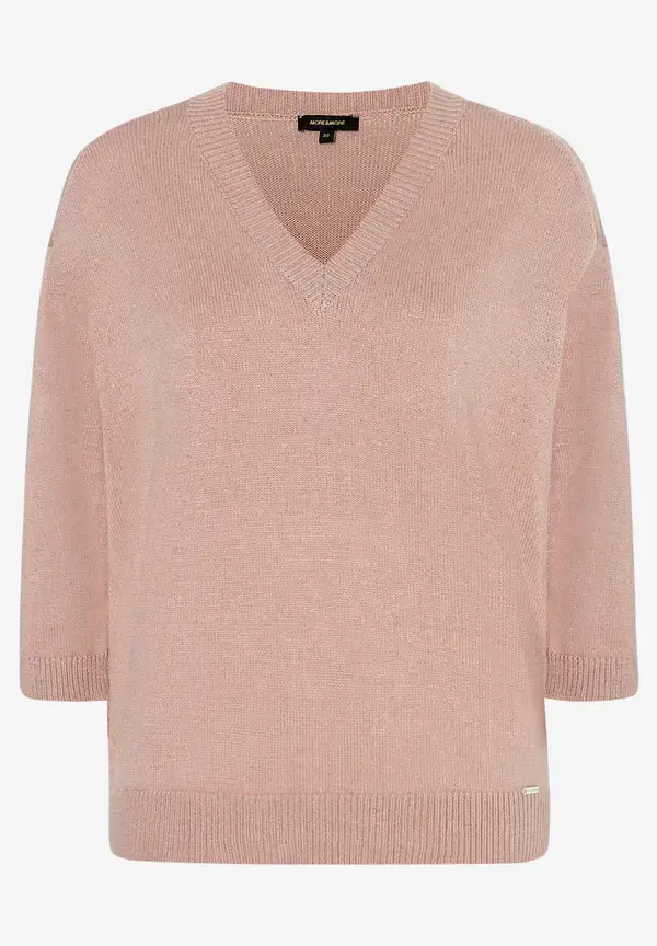 More & More V-Neck Pullover, rosa, Frühjahres-Kollektion Fabrik Onlineshop