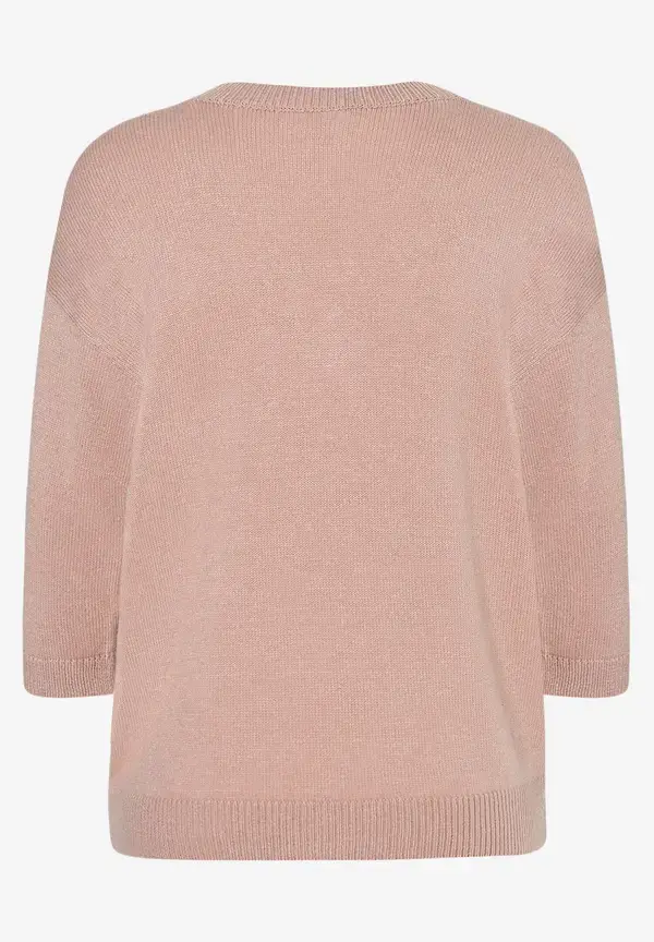 More & More V-Neck Pullover, rosa, Frühjahres-Kollektion Fabrik Onlineshop