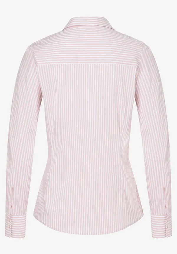More & More Hemdbluse mit Streifen, rosa/weiß, Frühjahrs-Kollektion Versandkostenfrei