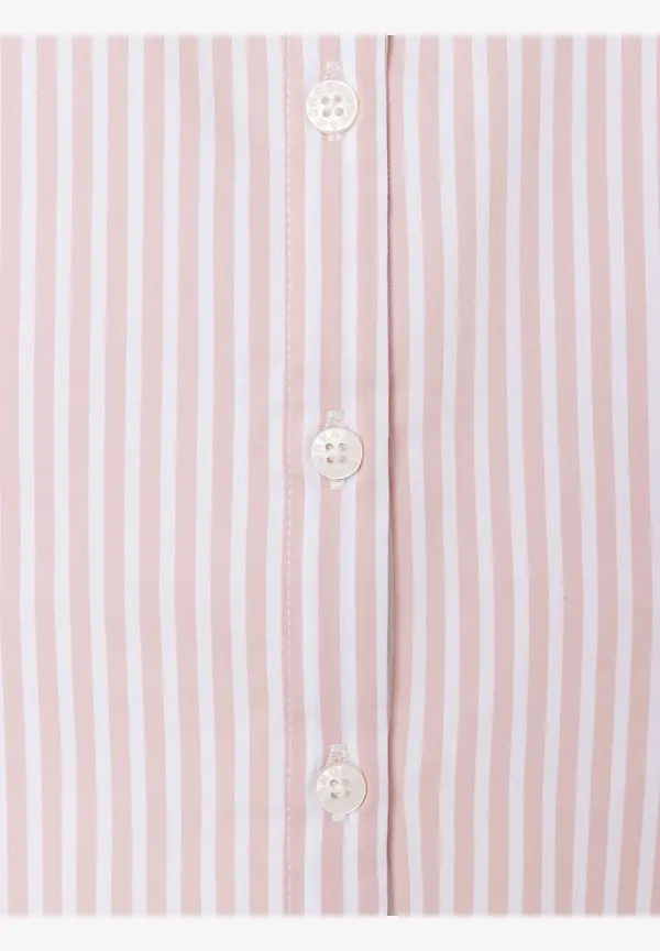 More & More Hemdbluse mit Streifen, rosa/weiß, Frühjahrs-Kollektion Versandkostenfrei