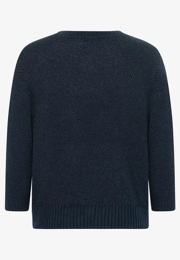 More & More Strukturpullover, 3/4 Arm, marine, Frühjahrs-Kollektion Black Friday