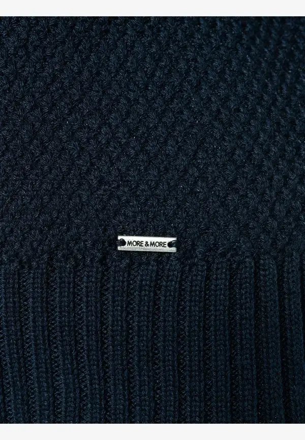 More & More Strukturpullover, 3/4 Arm, marine, Frühjahrs-Kollektion Black Friday