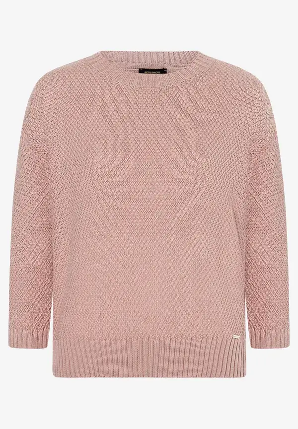 More & More Strukturpullover, 3/4 Arm, rosa, Frühjahrs-Kollektion Osterangebot