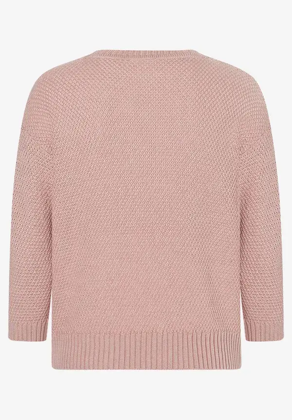 More & More Strukturpullover, 3/4 Arm, rosa, Frühjahrs-Kollektion Osterangebot