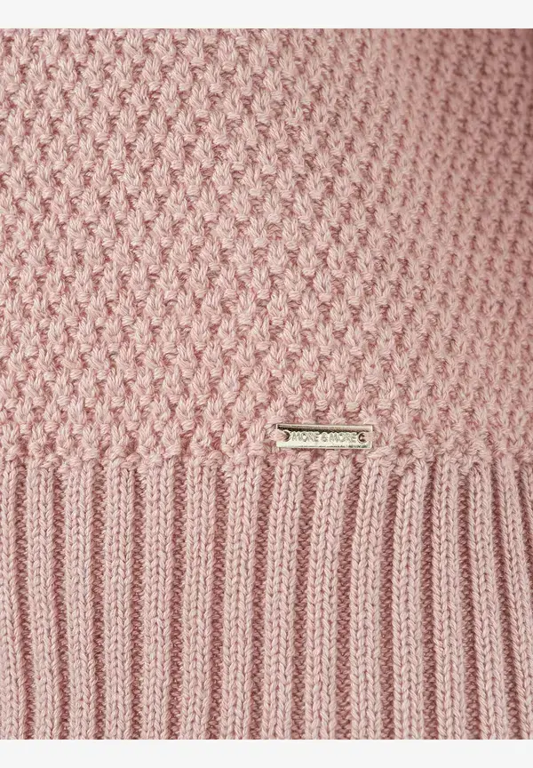 More & More Strukturpullover, 3/4 Arm, rosa, Frühjahrs-Kollektion Osterangebot