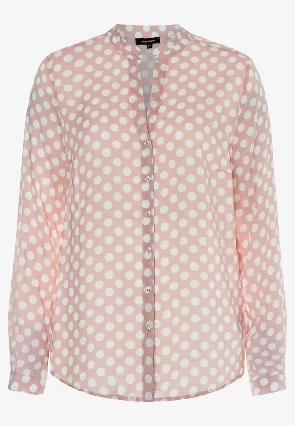 More & More Viskosebluse mit Tupfenprint, rosa/weiß, Frühjahrs-Kollektion Zeitlich begrenztes Angebot