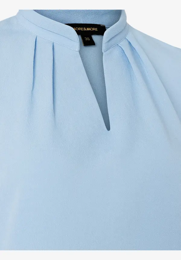 More & More Blusenshirt, 3/4 Arm, hellblau, Frühjahrs-Kollektion Große Rabatte