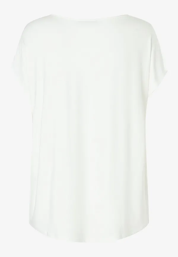 More & More Shirt mit Satinfront, ecru Sonderangebote