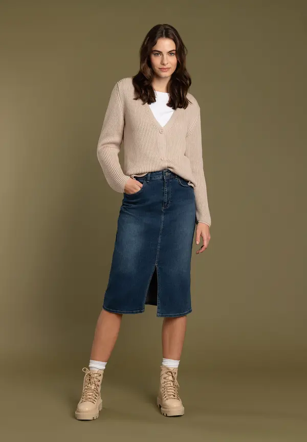 More & More Cardigan, Rippe, sand Wochenangebot