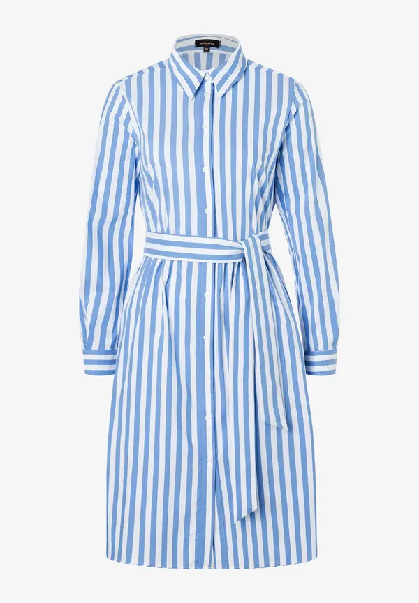 More & More Hemdblusenkleid mit Streifenmuster, blau/weiß, Frühjahrs-Kollektion JETZT KAUFEN