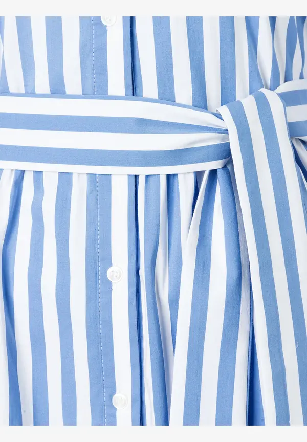 More & More Hemdblusenkleid mit Streifenmuster, blau/weiß, Frühjahrs-Kollektion JETZT KAUFEN