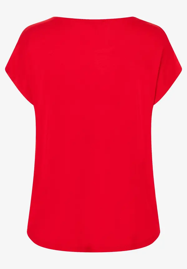 More & More Shirt mit Satinfront, rot, Frühjahrs-Kollektion Letzte 2 Tage