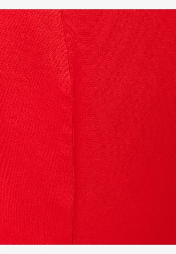 More & More Shirt mit Satinfront, rot, Frühjahrs-Kollektion Letzte 2 Tage