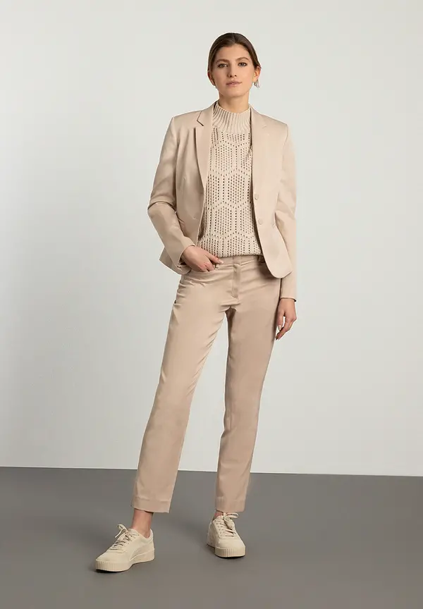 More & More Anzughose mit feiner Struktur, beige, Frühjahrs-Kollektion Bis zu 65% Rabatt
