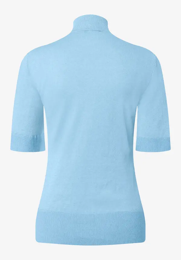 More & More Kurzarm-Pullover mit Kaschmir, hellblau, Frühjahrs-Kollektion Sonderangebot der Fabrik