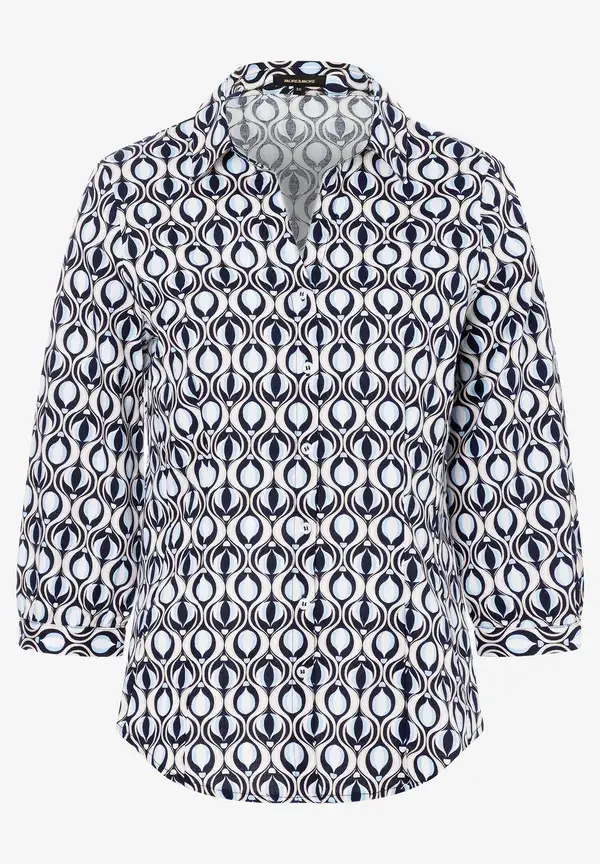 More & More Hemdbluse, grafischer Print, Frühjahrs-Kollektion Nur noch ein Tag übrig