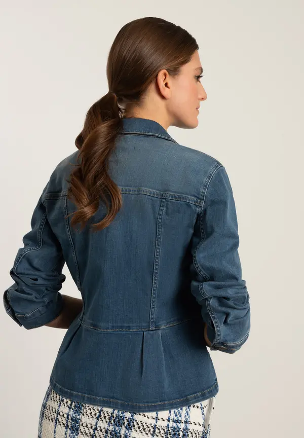 More & More Jeansjacke mit Schößchen, Frühjahrs-Kollektion Begrenzt auf 3 Tage