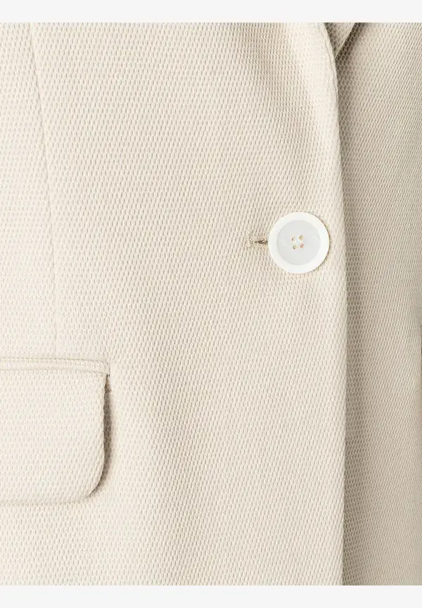 More & More strukturierter Blazer, almond, Frühjahrs-Kollektion Black Friday Preise