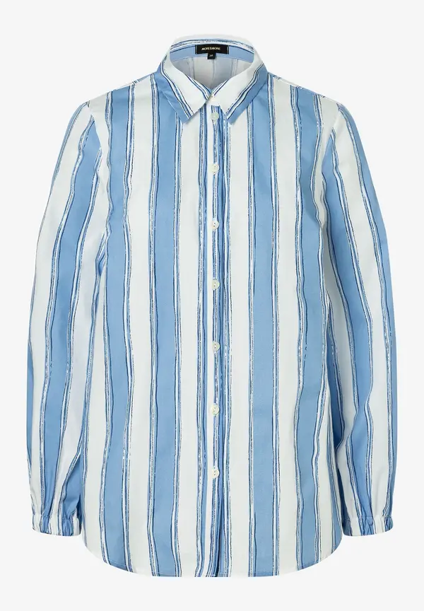More & More Hemdbluse mit Streifenprint, blau/weiß, Frühjahrs-Kollektion Im Verkauf