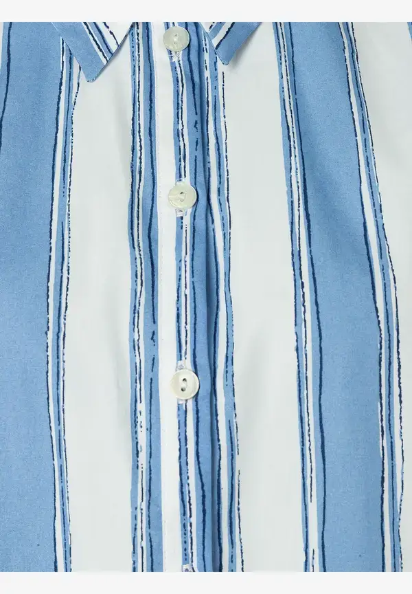 More & More Hemdbluse mit Streifenprint, blau/weiß, Frühjahrs-Kollektion Im Verkauf