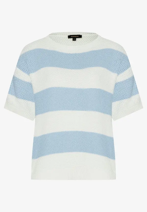 More & More Pullover, hellblau/ecru, Frühjahrs-Kollektion Online