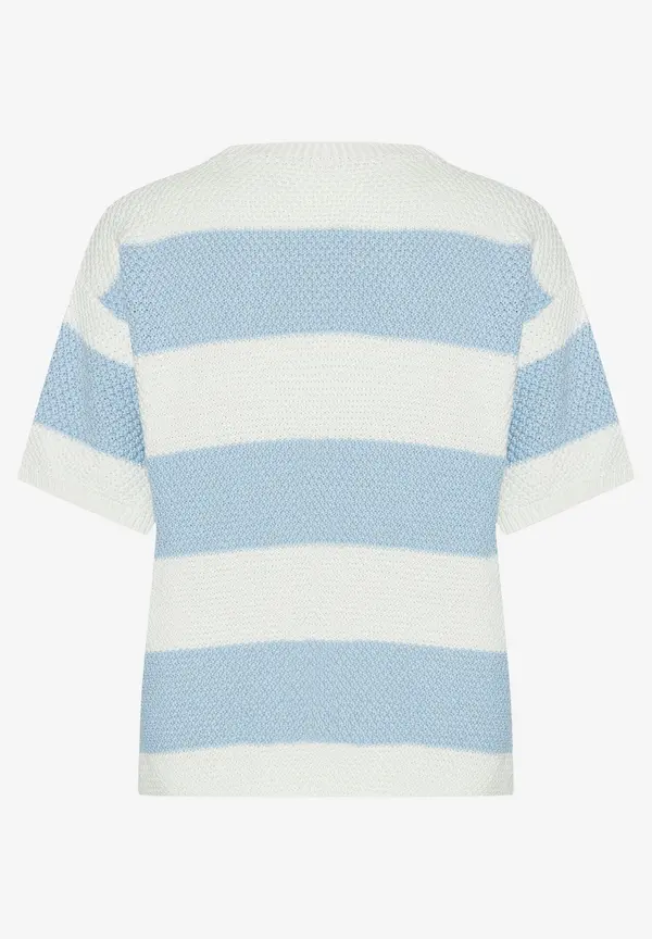 More & More Pullover, hellblau/ecru, Frühjahrs-Kollektion Online