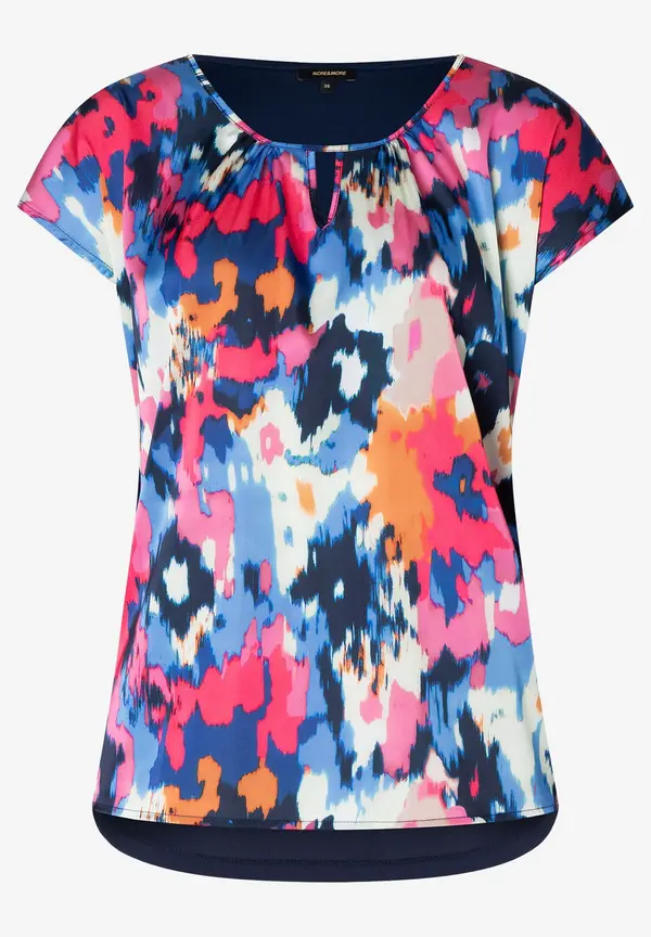 More & More Blusenshirt mit abstraktem Print, Frühjahrs-Kollektion Hotsell