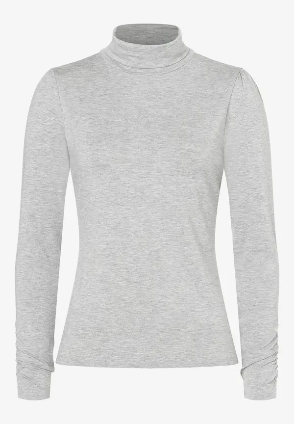 More & More Rollkragenshirt, grau melange, Herbst-Kollektion Online Outlet