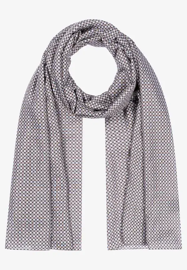 More & More Schal mit Minimal-Print, beige/schwarz/ecru, Herbst-Kollektion Große Rabatte