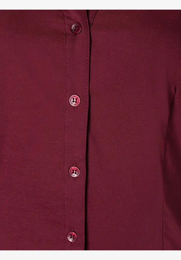 More & More Businessbluse BILLA, bordeaux, Herbst-Kollektion Sonderangebote