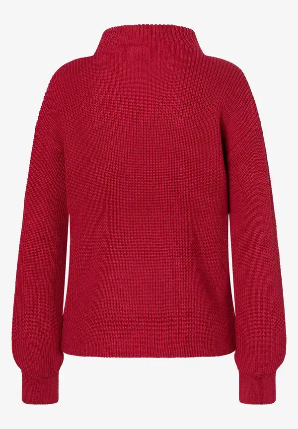 More & More Rippstrick-Pullover, rot, Herbst-Kollektion VIP-Rabatte