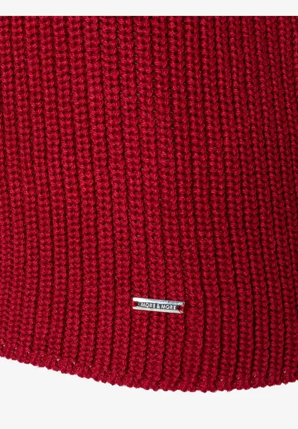 More & More Rippstrick-Pullover, rot, Herbst-Kollektion VIP-Rabatte