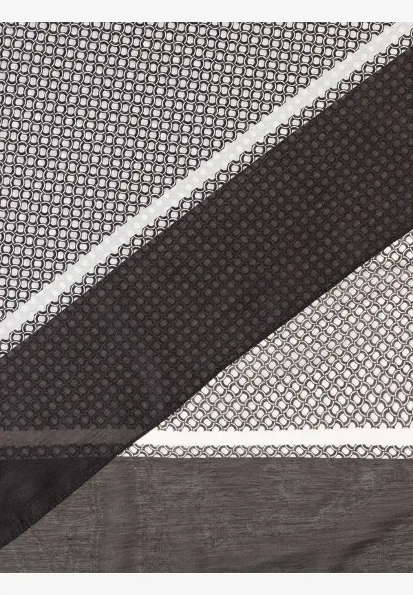 More & More Printschal, schwarz/beige/ecru, Herbst-Kollektion Wochenangebot