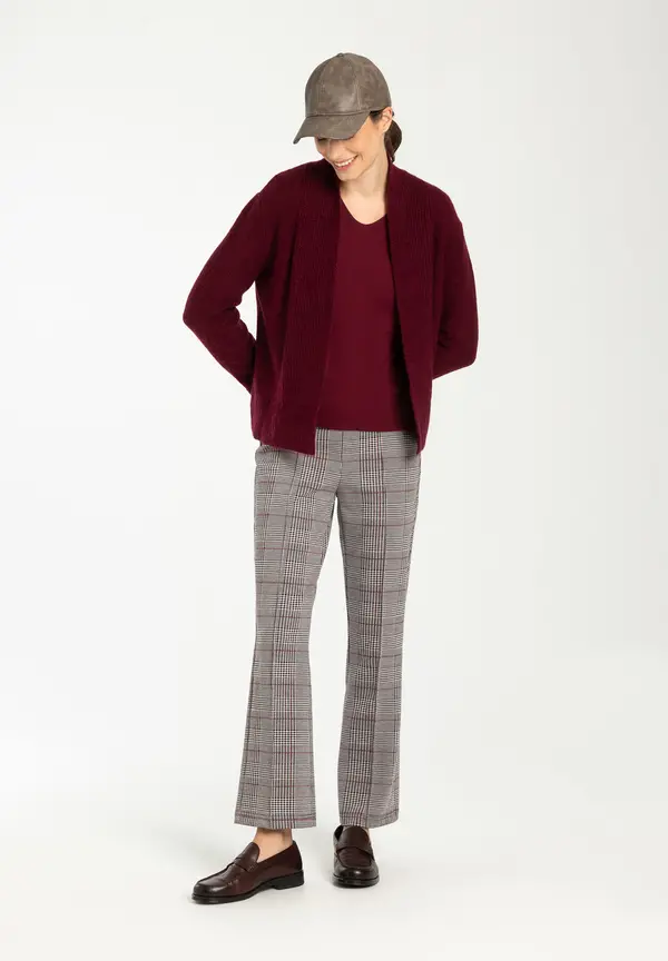More & More Cardigan, bordeaux, Herbst-Kollektion JETZT KAUFEN