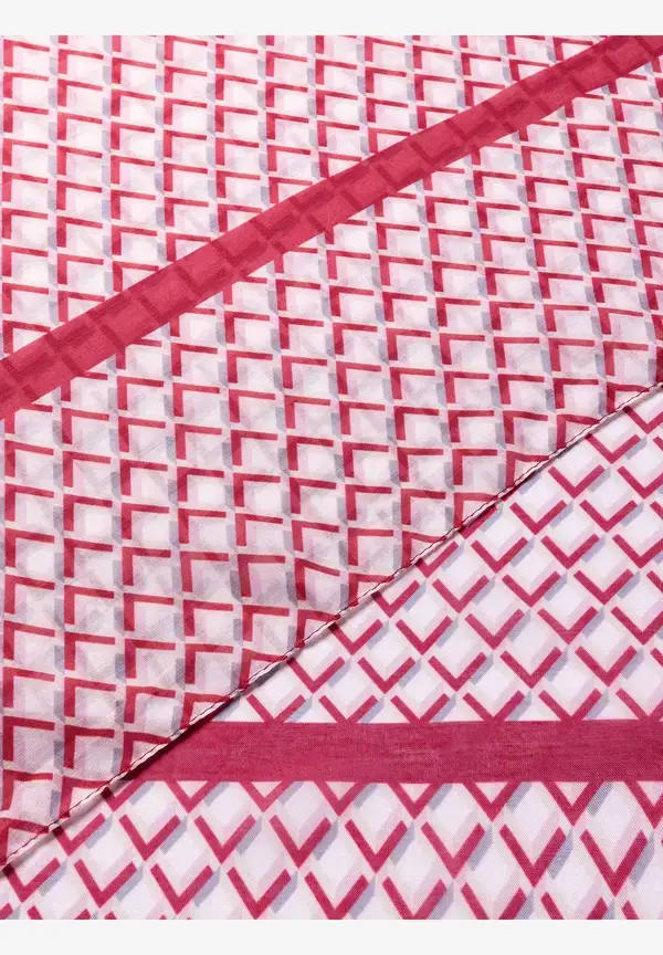 More & More Printschal, rot/rosa/ecru, Herbst-Kollektion Bis zu 50% Rabatt