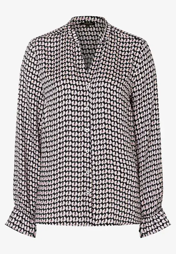 More & More Viskosebluse, grafischer Print, Herbst-Kollektion Bis zu 65% Rabatt