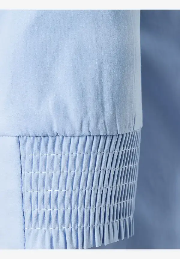 More & More Baumwoll/Stretch Bluse, hellblau, Sommer-Kollektion Black Friday Preise