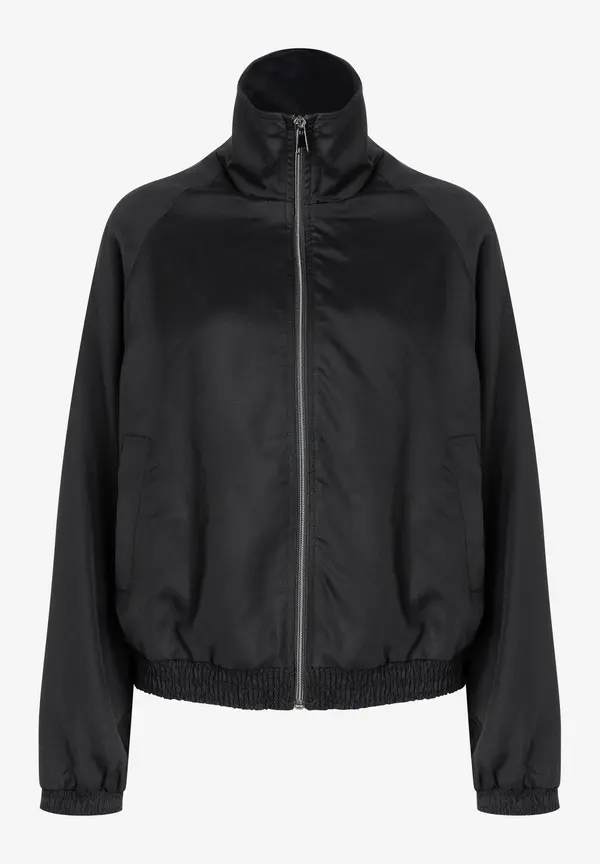 More & More Blouson mit gesmoktem Saum, schwarz, Frühjahrs-Kollektion Rabatte dieses Monats