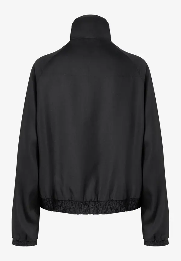 More & More Blouson mit gesmoktem Saum, schwarz, Frühjahrs-Kollektion Rabatte dieses Monats