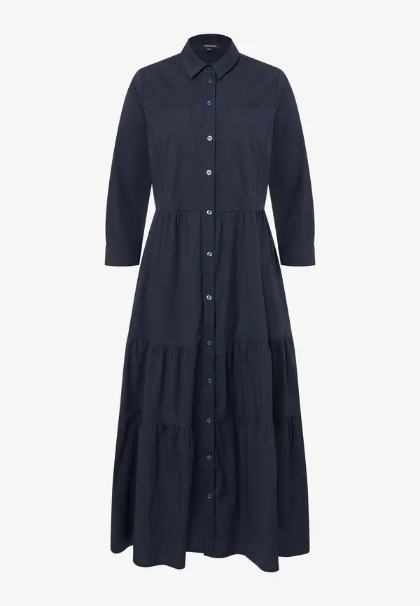 More & More langes Hemdblusenkleid, marine, Frühjahrs-Kollektion Outlet