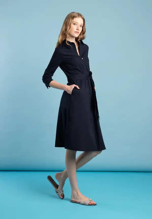 More & More Hemdblusenkleid, marine, Frühjahrs-Kollektion Auslauf
