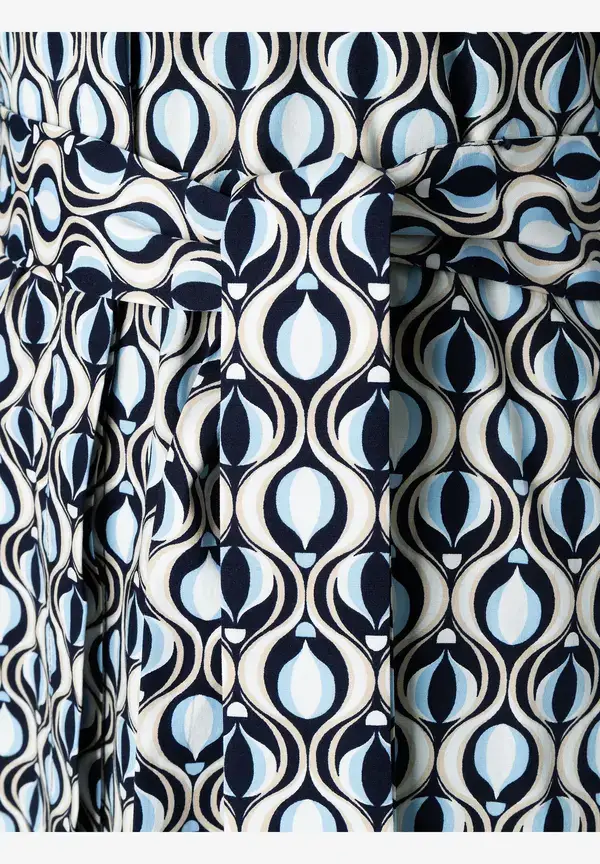 More & More Hemdblusenkleid, grafischer Print, marine/hellblau, Frühjahrs-Kollektion Verkauf