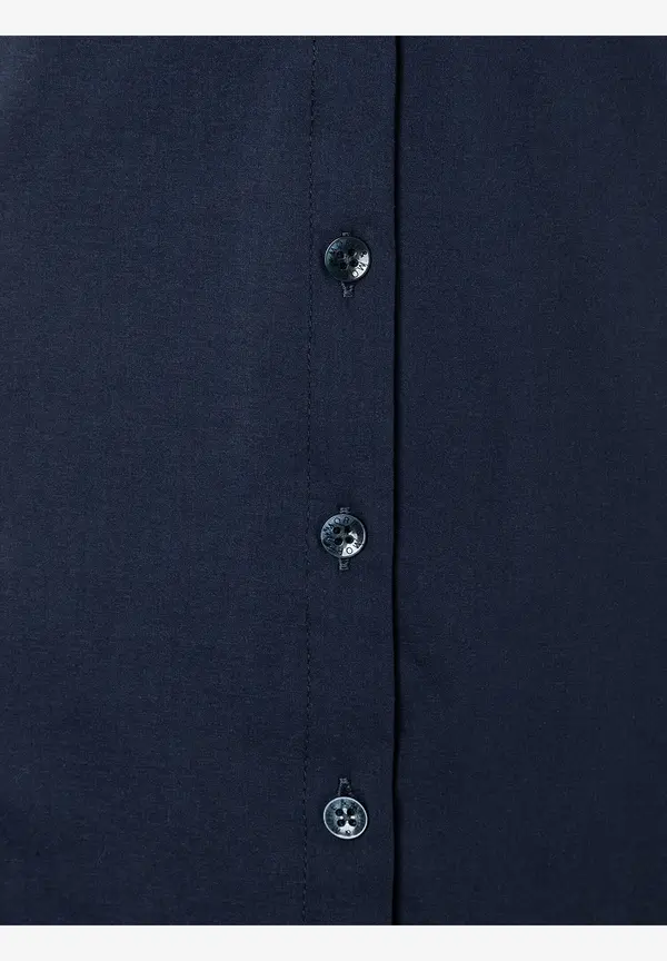 More & More Baumwoll/Stretch Bluse, marine Sonderangebot